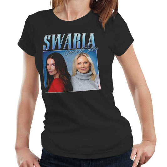 Swarla Tshirt Carla and Lisa Appreciation Homage Throwback Semi Fitted Ladies Tee