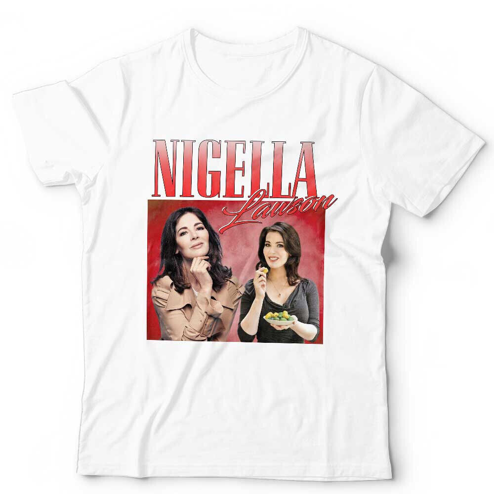 Nigella Lawson Tshirt  Appreciation Unisex Throwback Homage Funny Cook Stag Hen