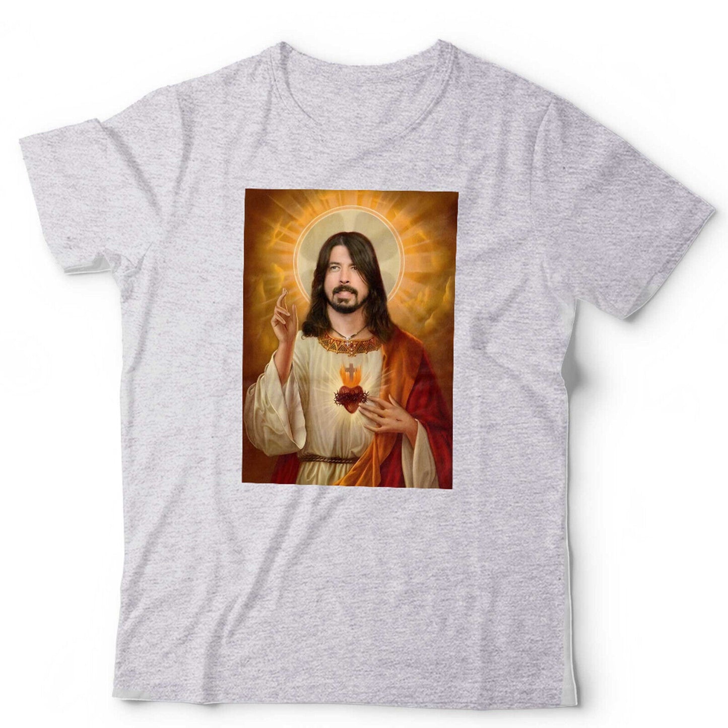 Dave Grohl Tshirt Jesus Unisex and Kids Vintage Retro Rock Funny Parody Foo