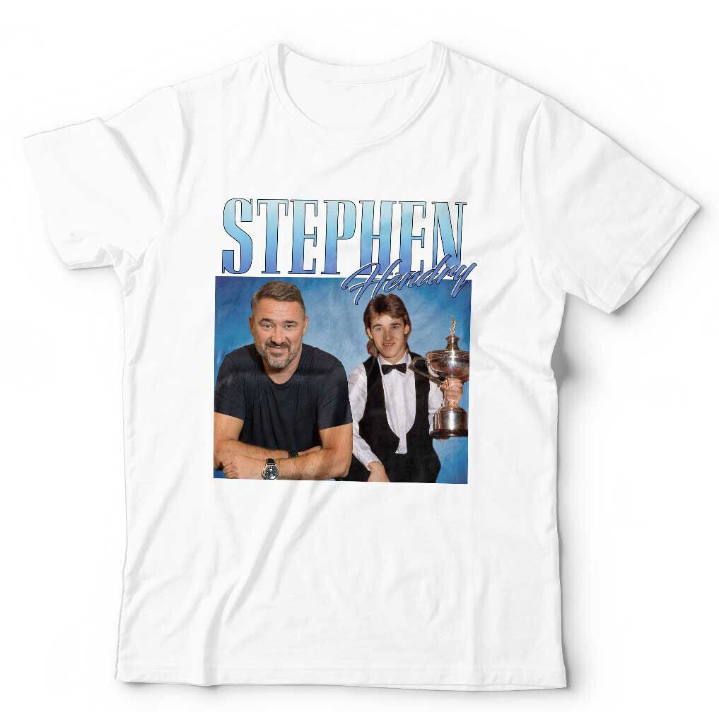 Stephen Hendry Tshirt Appreciation Unisex and Kids Snooker Throwback Homage Funny
