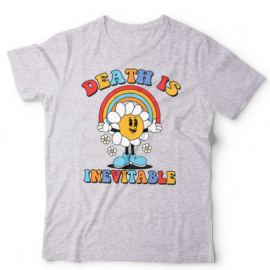 Death Is Inevitable TShirt Unisex Funny Retro Cartoon Sarcastic Introvert Dark