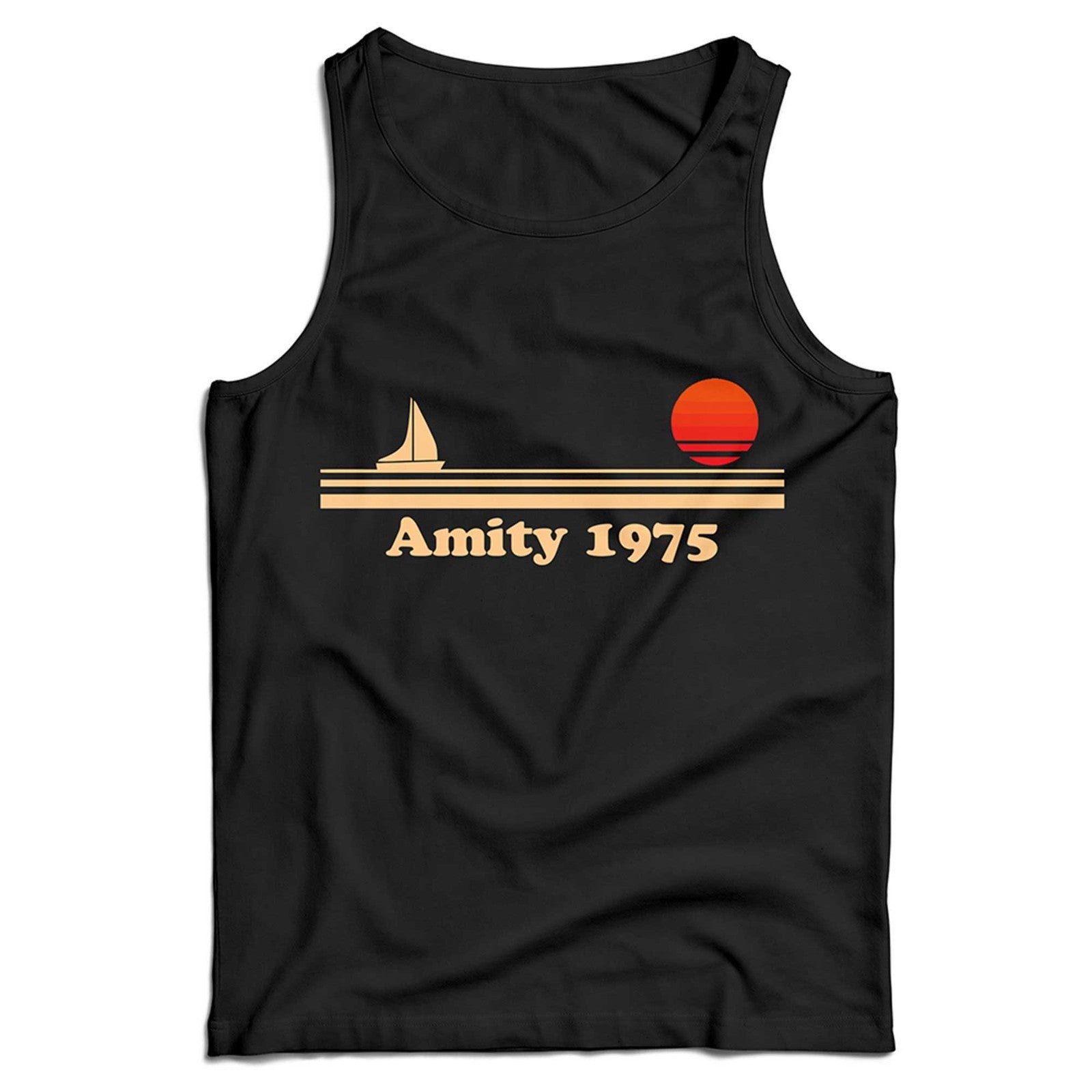 Jaws Ladies Vest Tank Top Amity 1975 Shark Holliday Retro Vintage Vacation