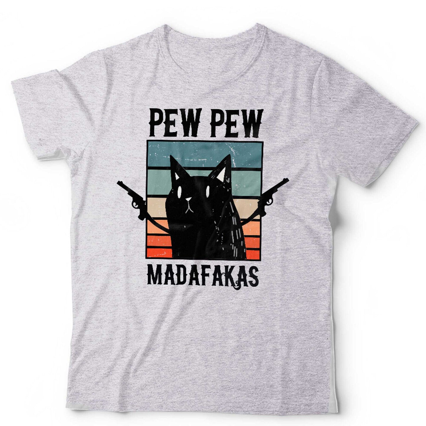 Pew Pew Madafakas Tshirt Unisex and Kids NEW Funny Cat Lover Retro Vintage