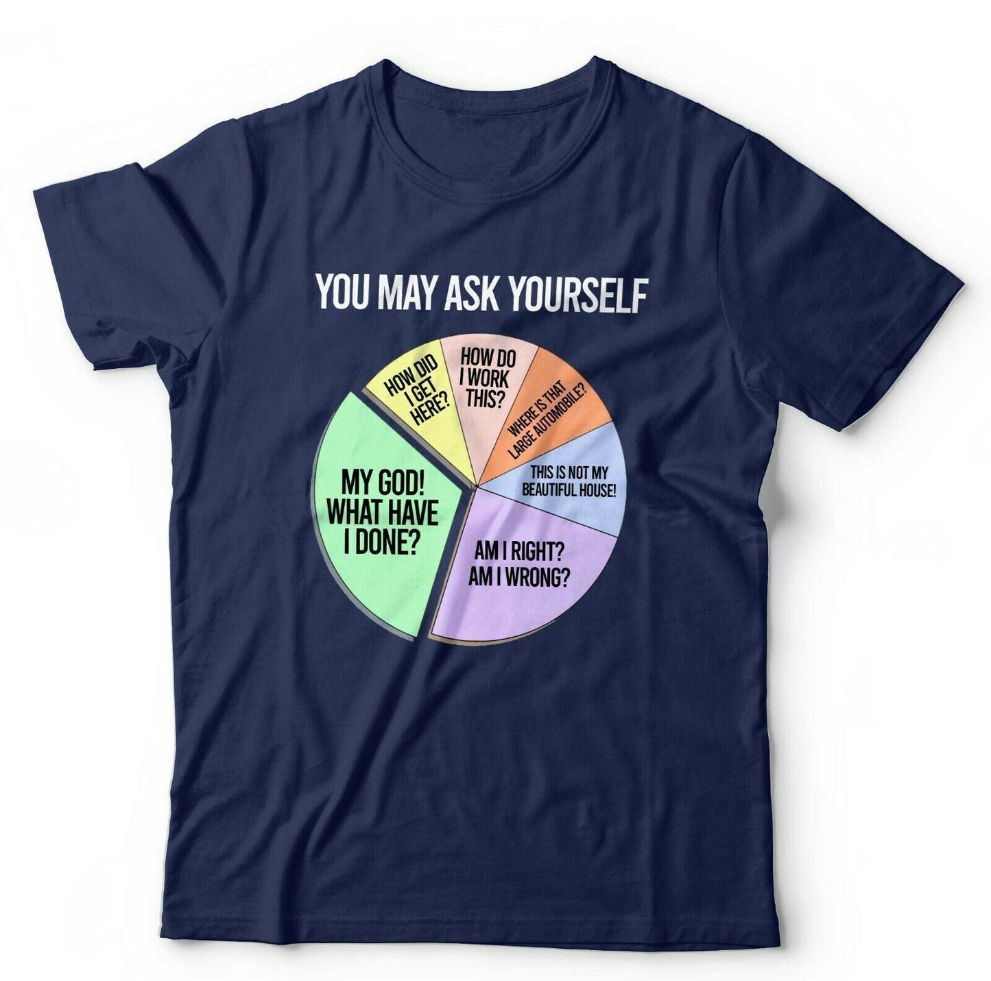 Talking Heads Tshirt You May Ask Yourself Unisex Once In a Lifetime Music