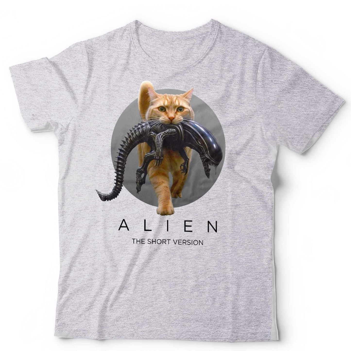 Alien Tshirt Unisex The Short Version Funny Sci Fi Horror Movie Cat Lover