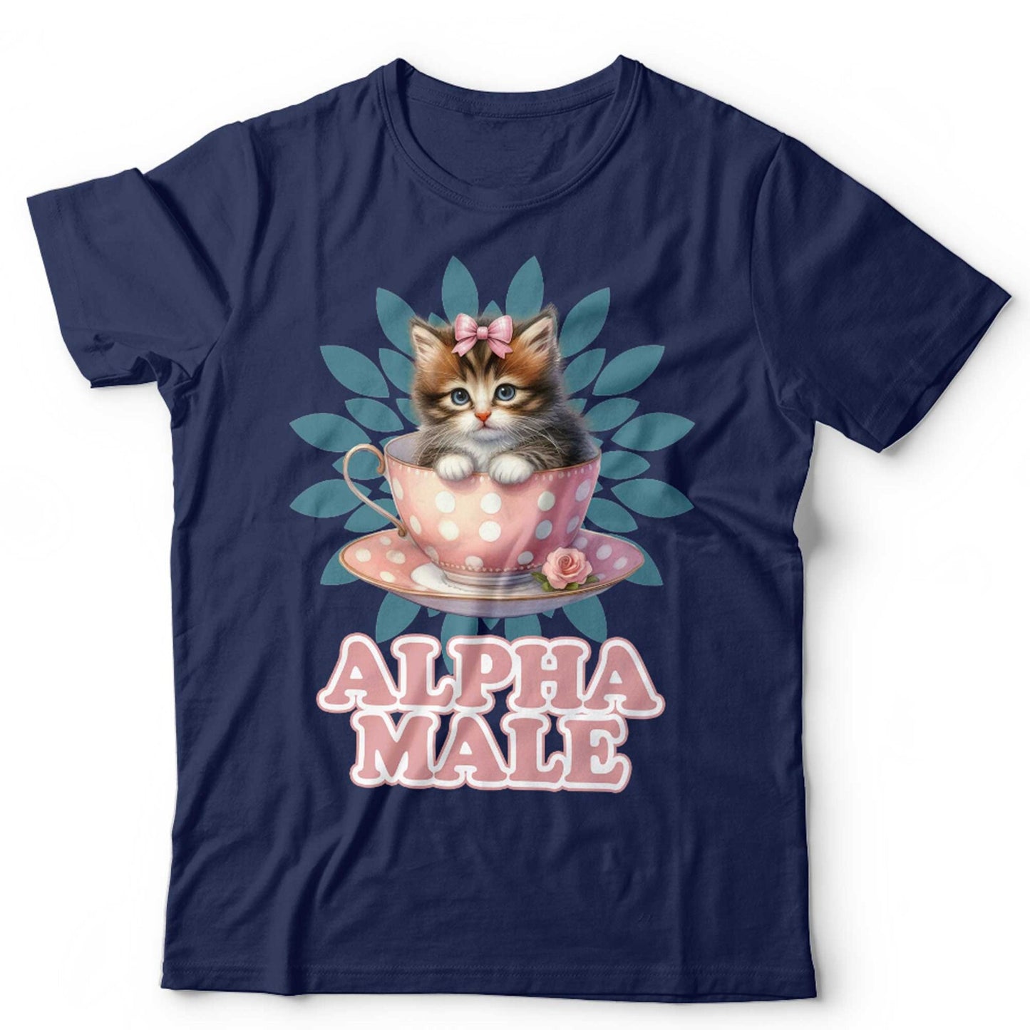 Alpha Male Tshirt Cat Cup Unisex Funny Cute Kitten Boyfriend Husband Gift Retro