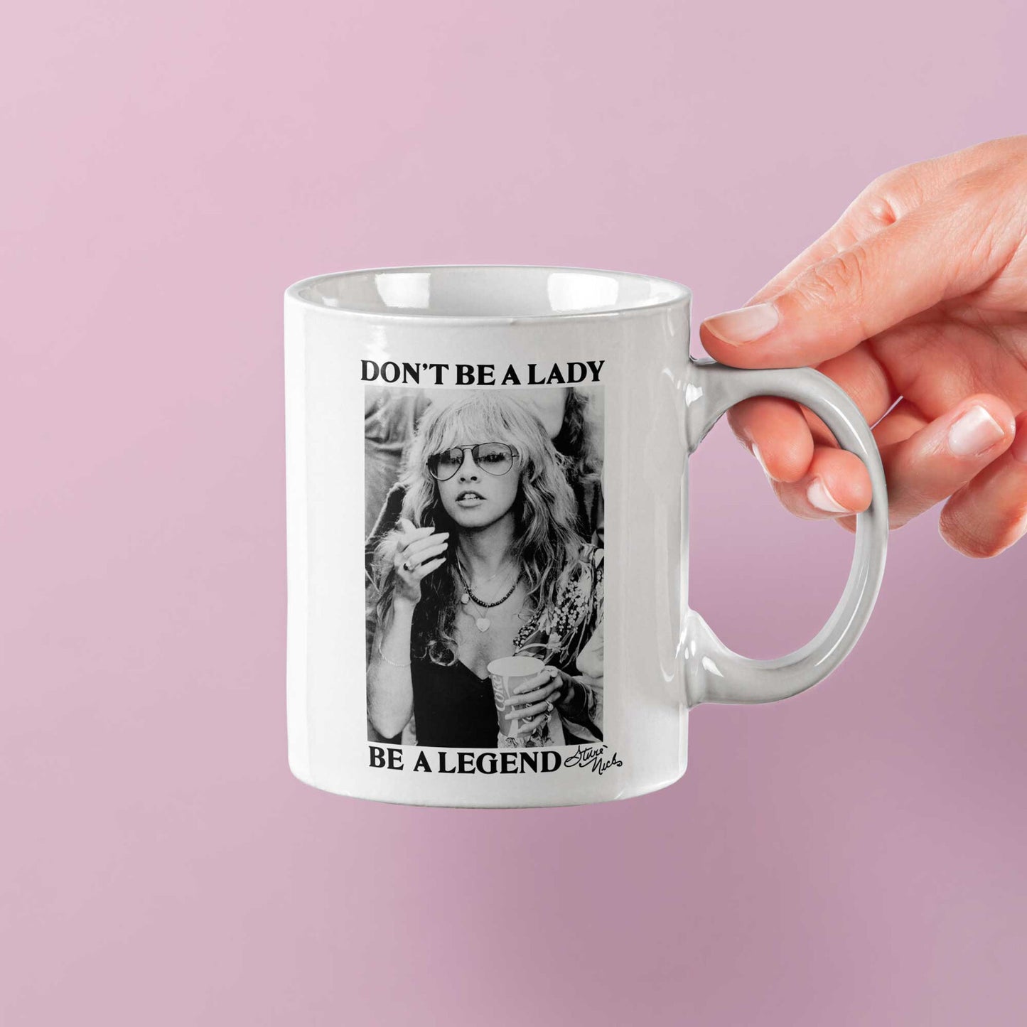 Stevie Nicks Dont Be A Lady Be A Legend Vintage Retro Coffee Tea Mug