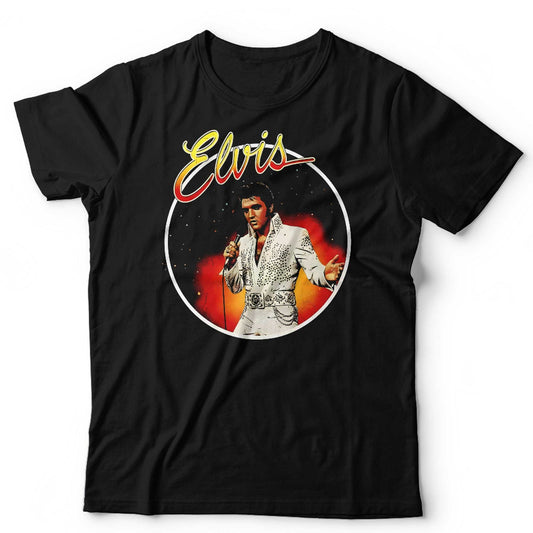 Elvis Presley Print Tshirt Unisex and Kids Retro Rock N Roll Band Shirt The King