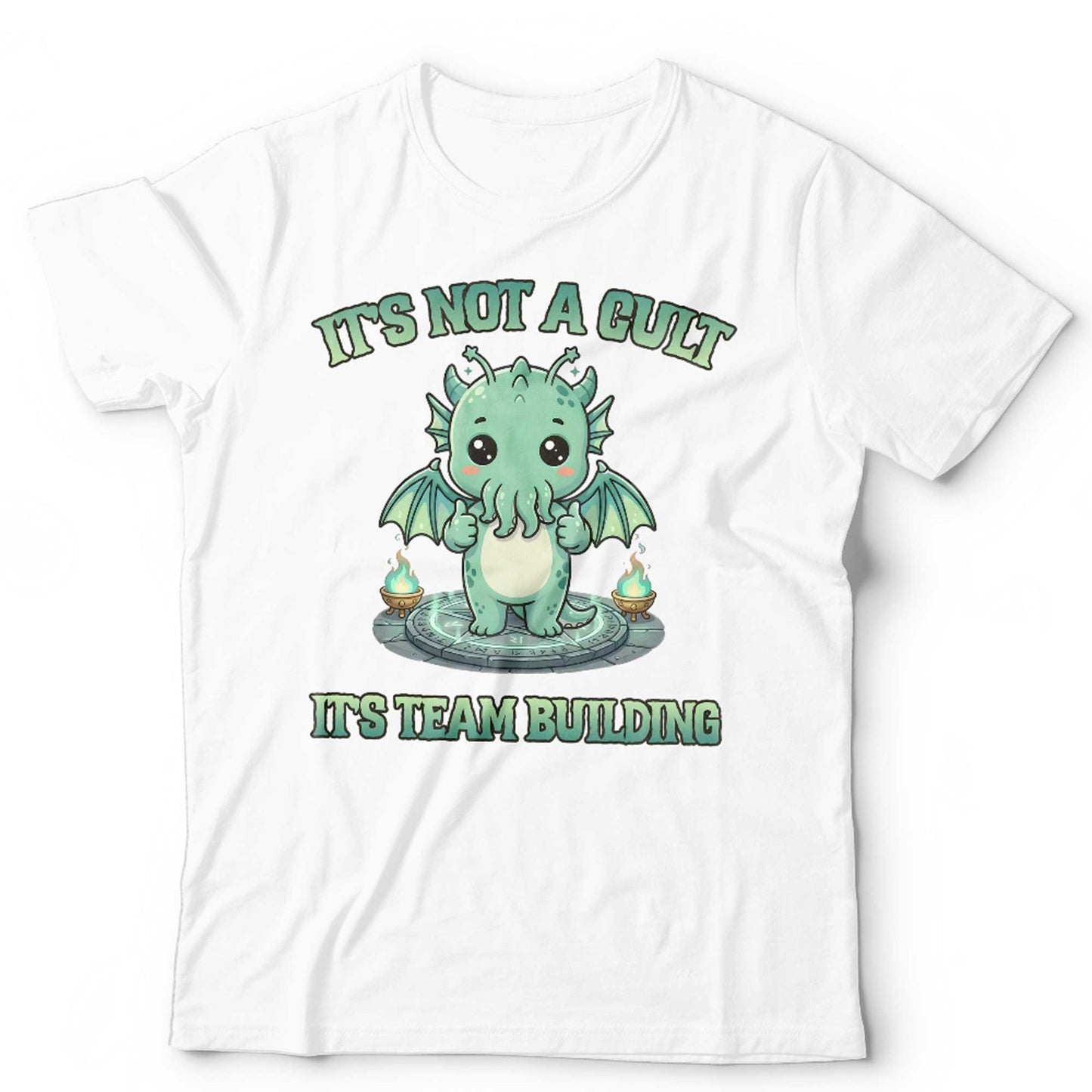 Cute Cthulhu TShirt Unisex and Kids Funny Lovecraft Cult Team Building Tee