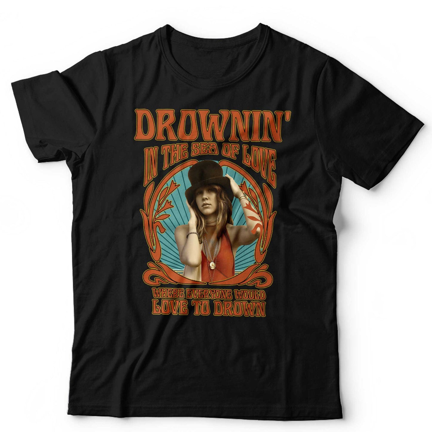 Stevie Nicks Drownin In The Sea Of Love and Vintage Retro  Unisex TShirt
