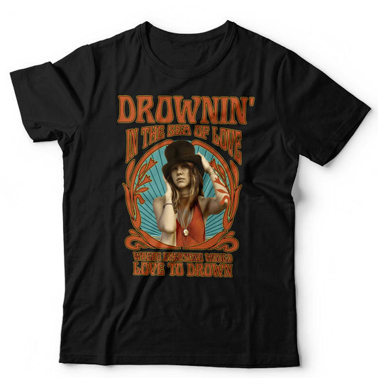 Stevie Nicks Drownin In The Sea Of Love and Vintage Retro  Unisex TShirt