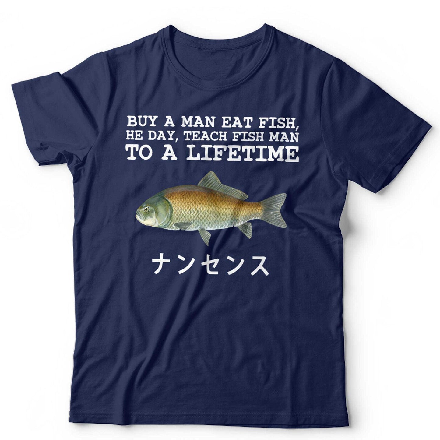 Buy A Man Eat Fish Tshirt Unisex Funny Meme Tok Shirt Sarcastic Gen Z