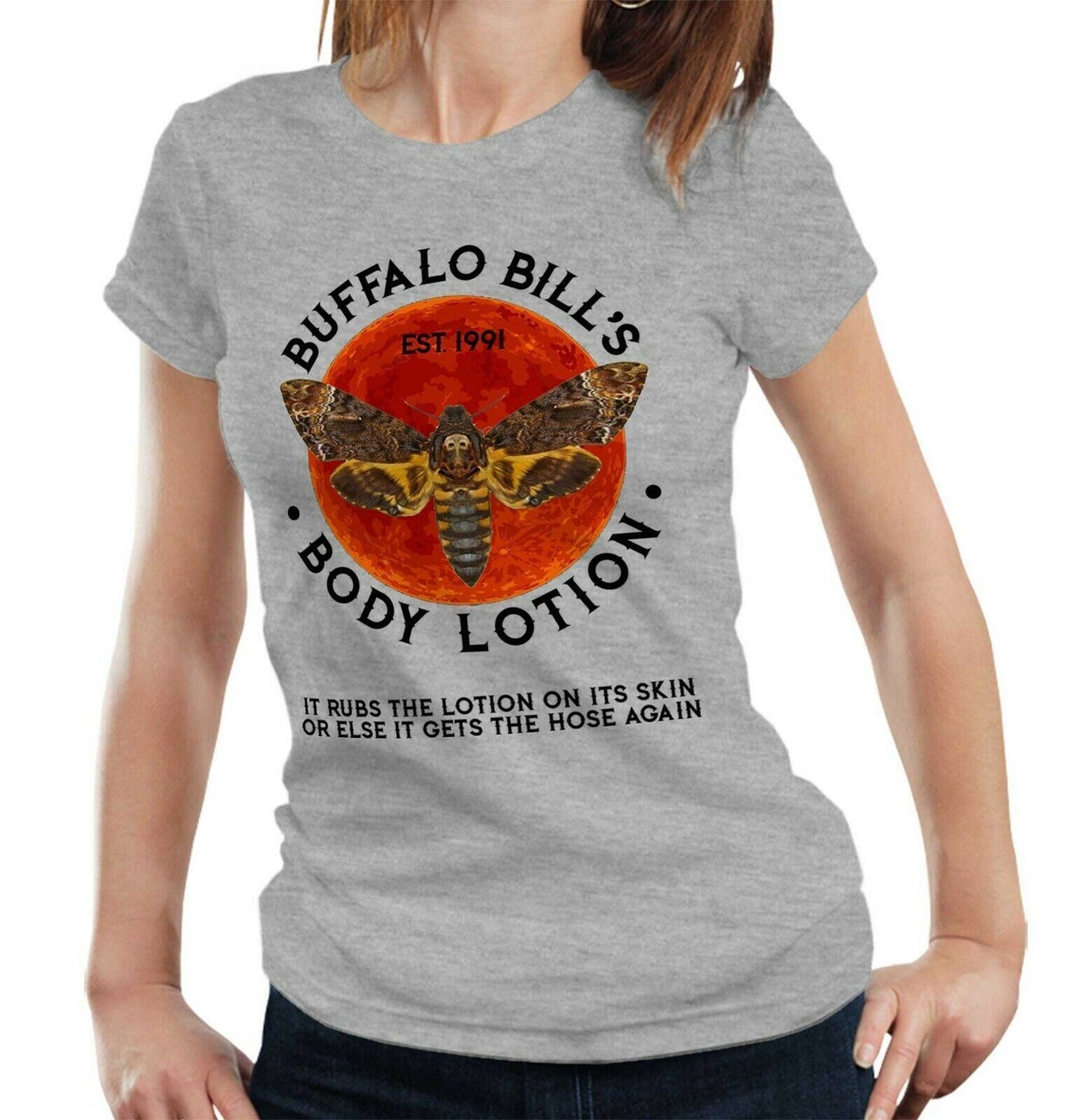 Silence Of The Lambs Tshirt  Bills Body Lotion Semi Fitted Ladies Horror