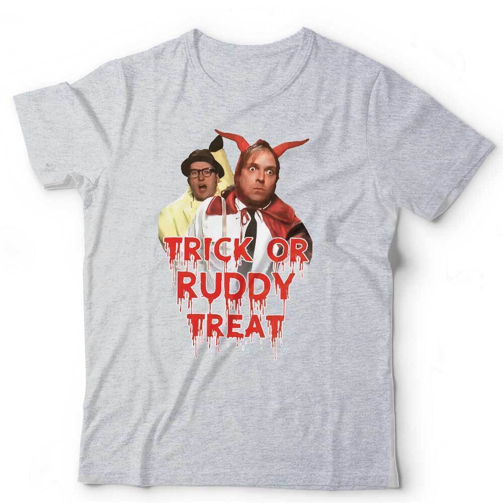 Bottom TShirt Trick Or Ruddy Treat Unisex and Kids Funny Halloween TV  Comedy