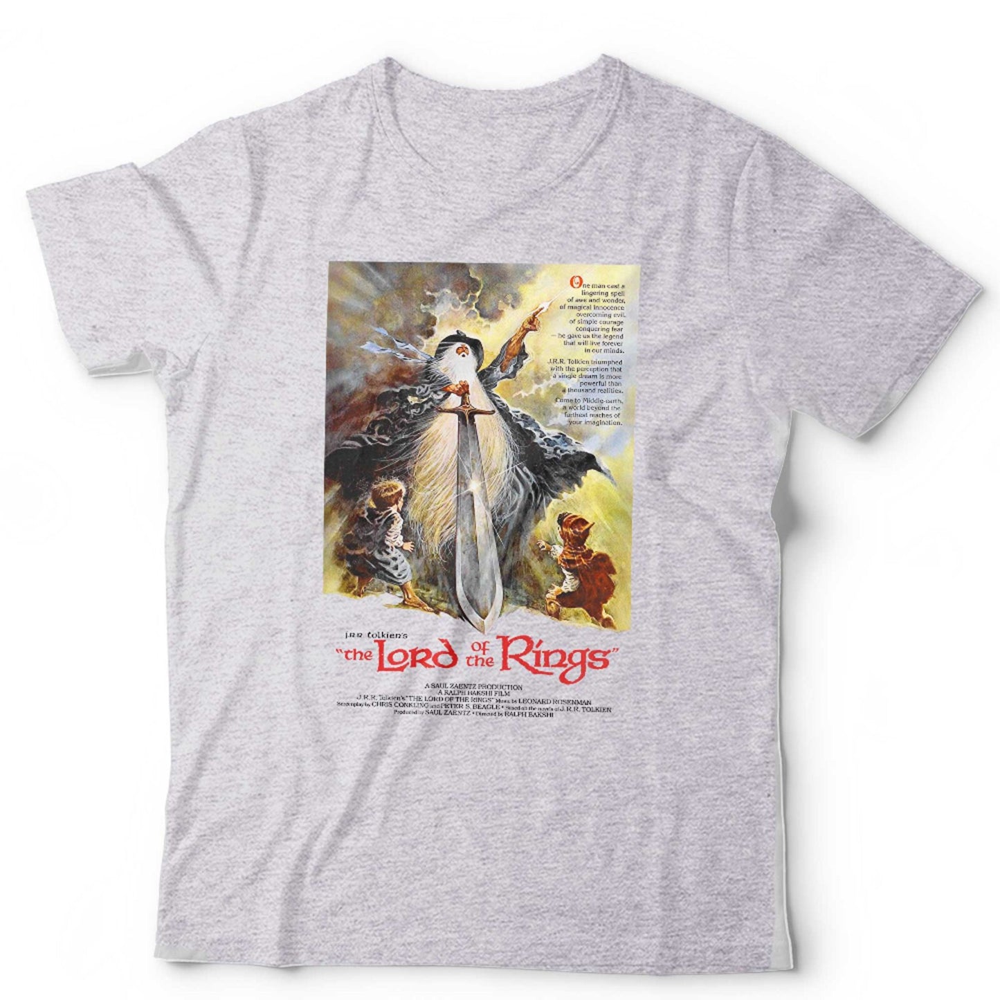 LOTR 1978 Animated Movie Poster Unisex and Kids T Shirt Vintage Retro Tolkien
