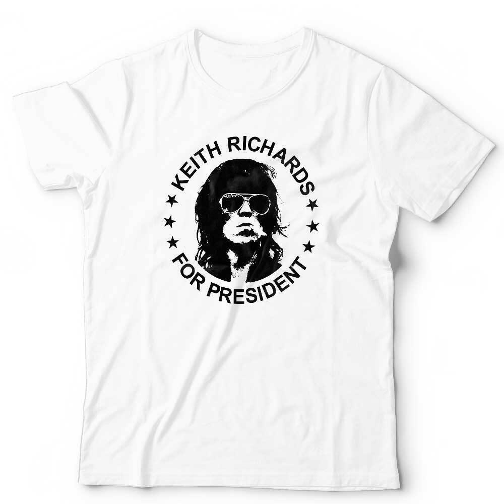 Keith Richards Tshirt For President Unisex and Kids Rock Funny Stones Guitar