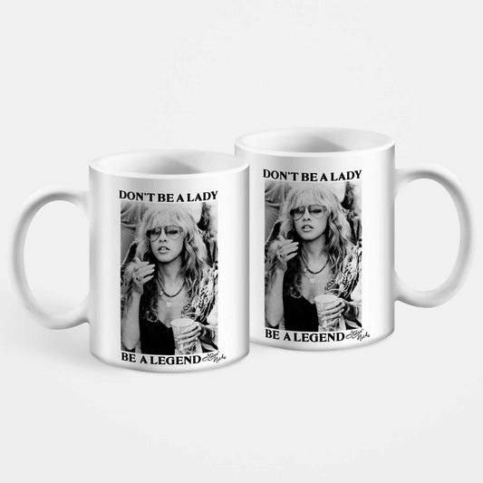 Stevie Nicks Dont Be A Lady Be A Legend Vintage Retro Coffee Tea Mug