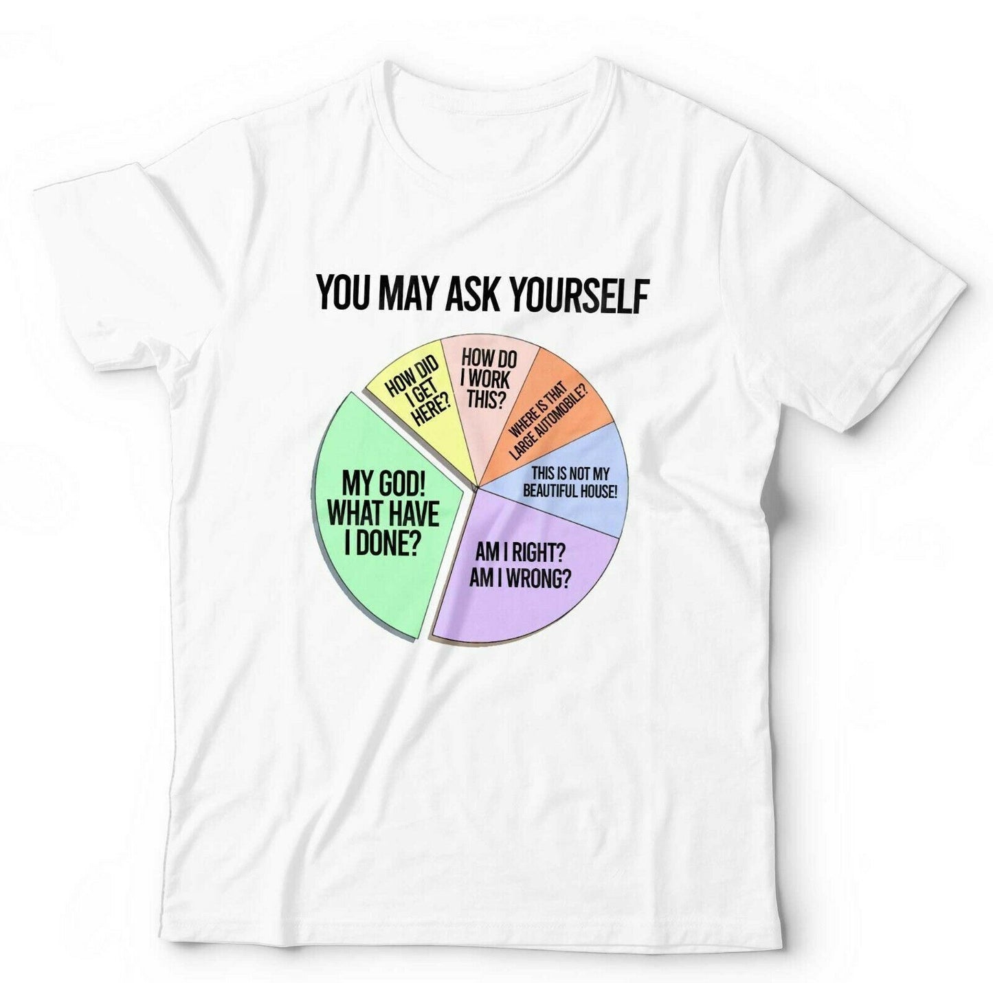 Talking Heads Tshirt You May Ask Yourself Unisex Once In a Lifetime Music