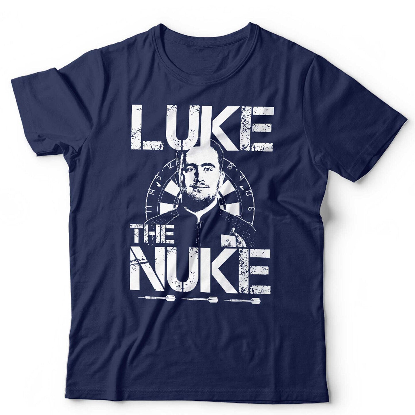 Luke Littler The Nuke TShirt Unsex Darts Champion Bullseye 180 Vintage Retro