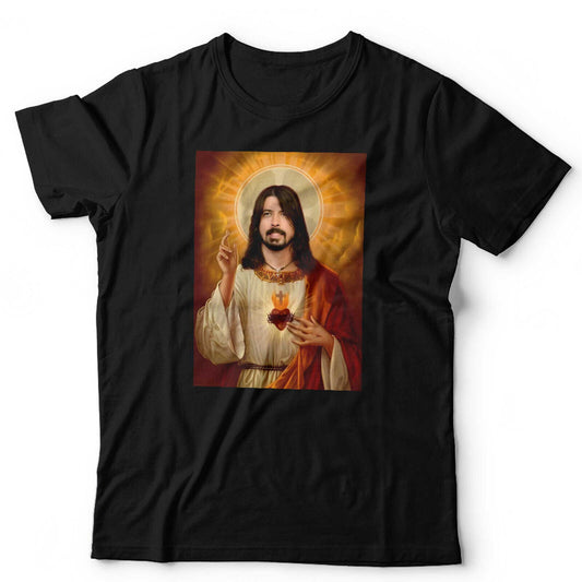 Dave Grohl Tshirt Jesus Unisex and Kids Vintage Retro Rock Funny Parody Foo