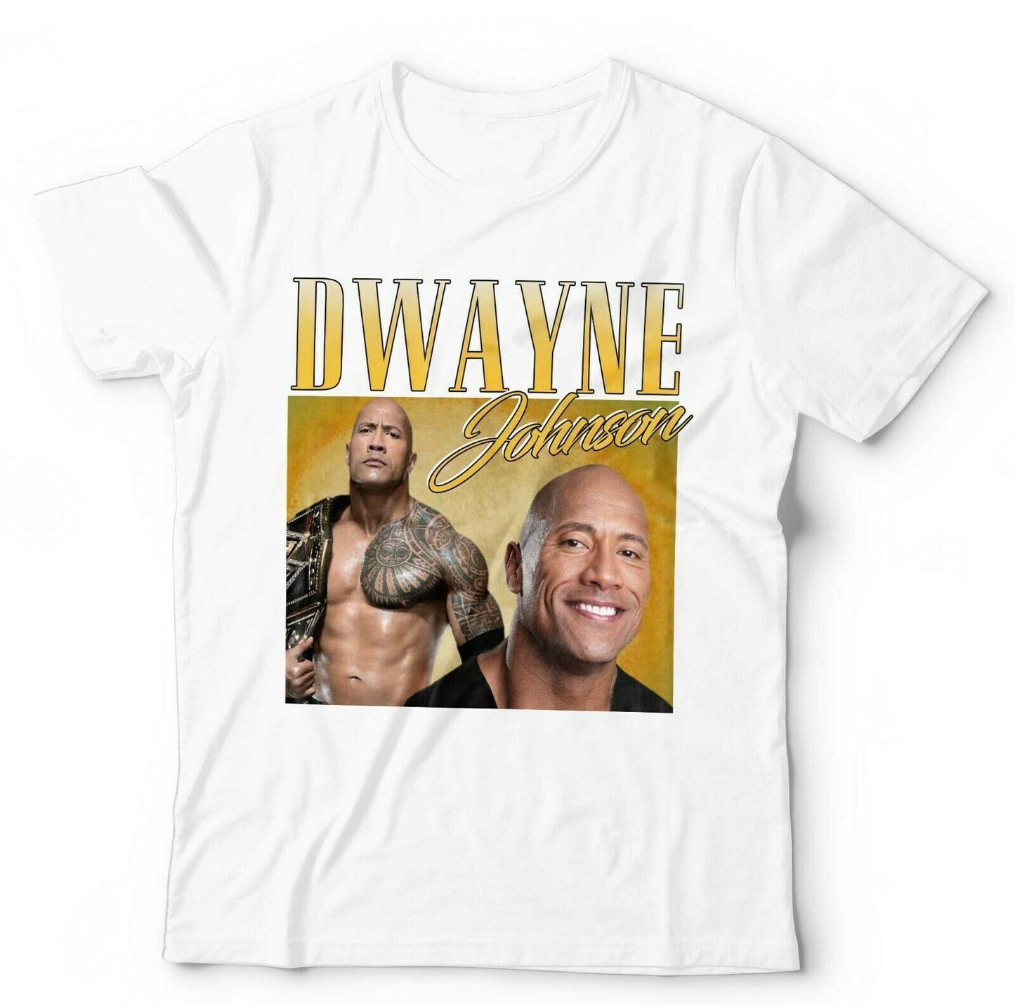 Dwayne Johnson Tshirt Appreciation Unisex Homage Throwback Rock