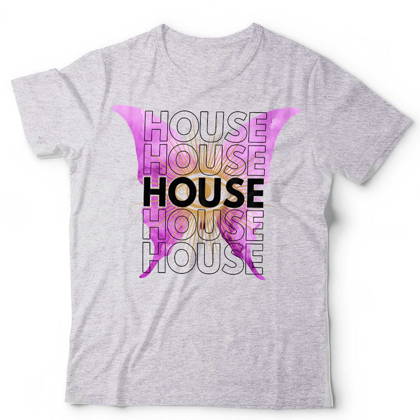 House Music Butterfly T Shirt Unisex and Kids Graphic Rave Festival DJ Tee EDM
