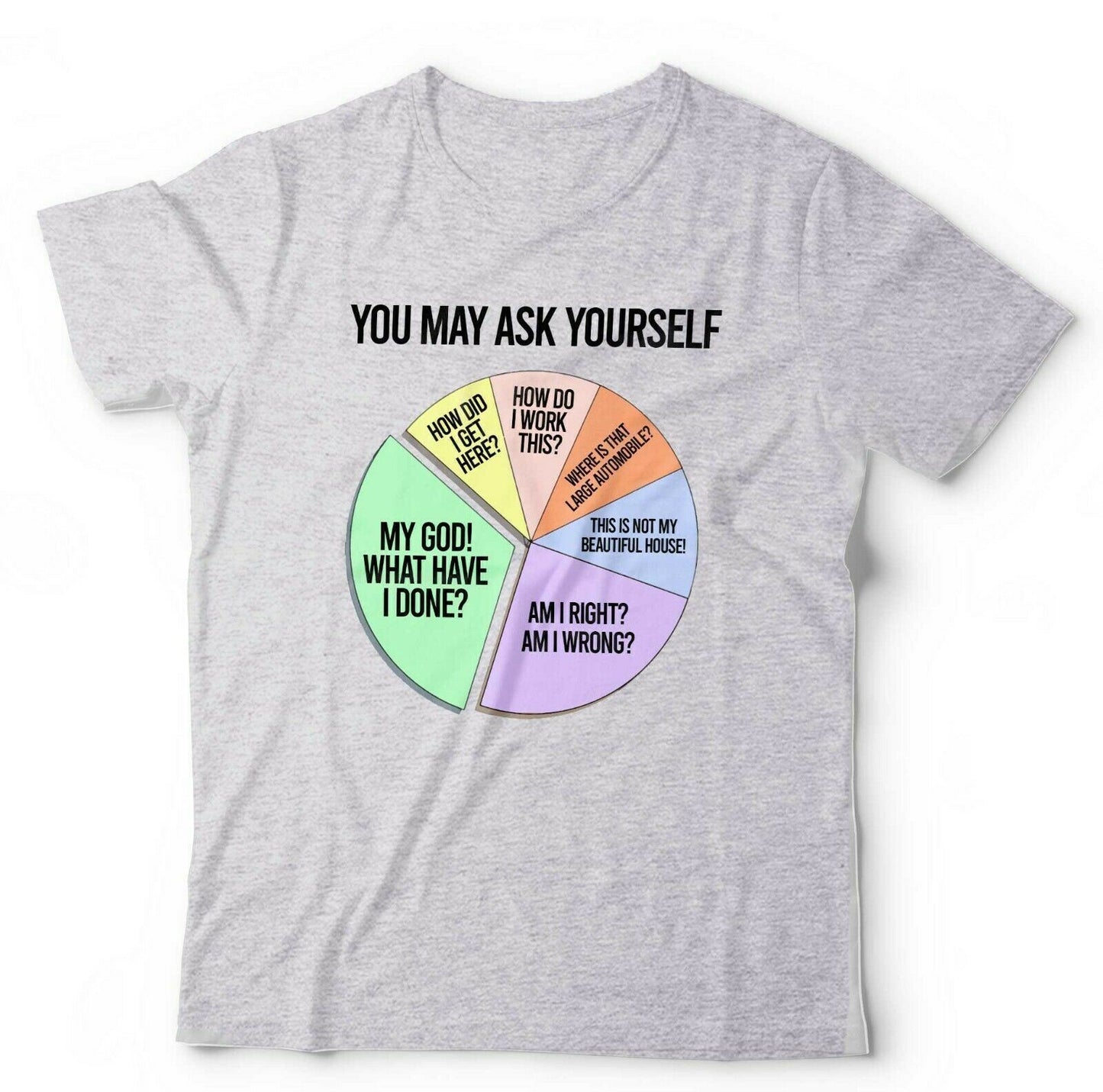 Talking Heads Tshirt You May Ask Yourself Unisex Once In a Lifetime Music