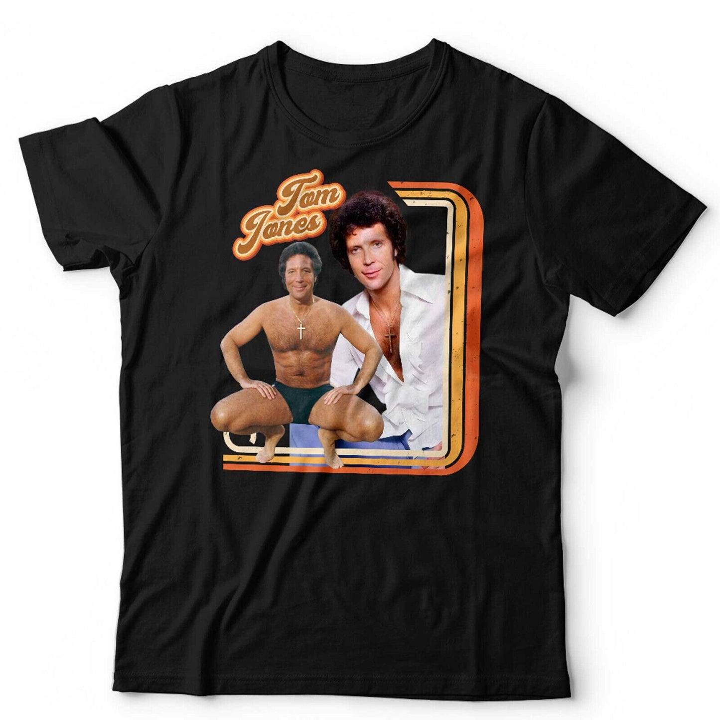 Tom Jones Tshirt 70s Retro Star Unisex and Kids Vintage Throwback Homage Macho