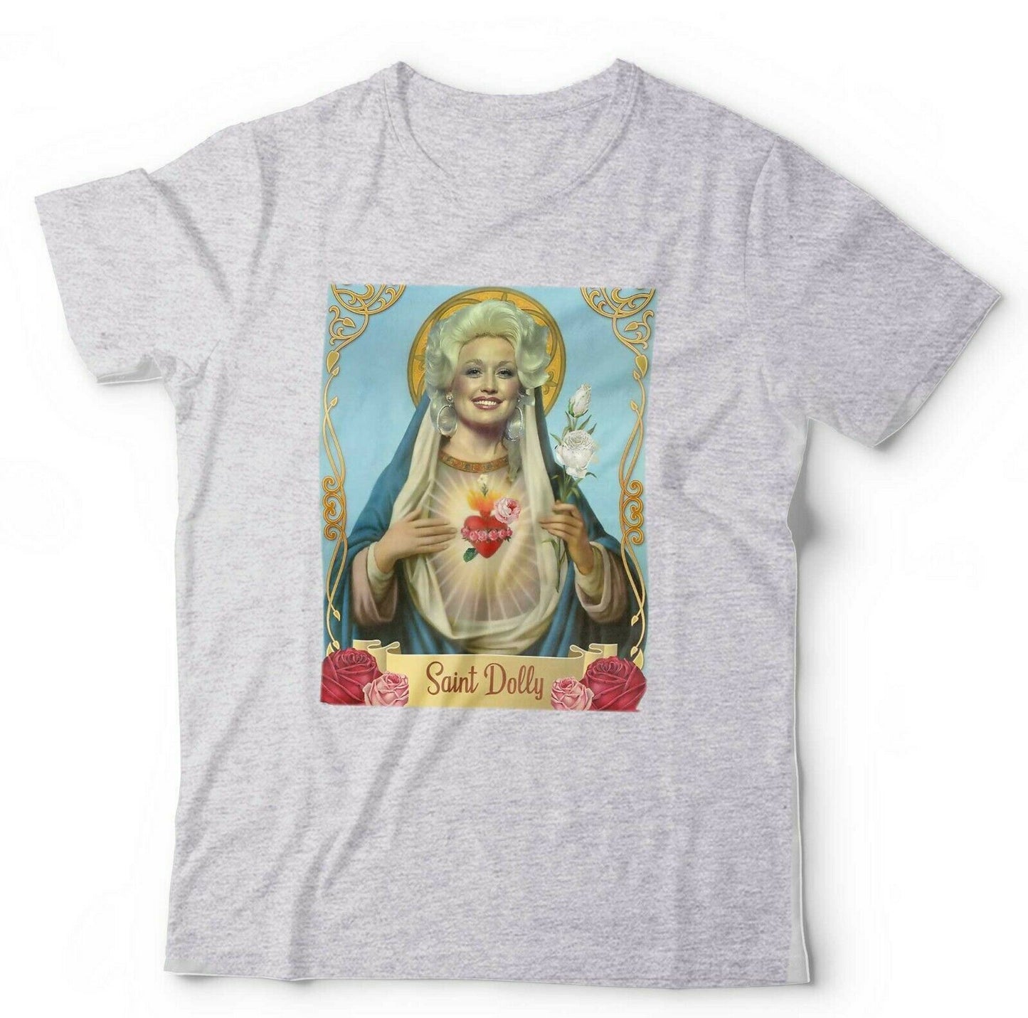 Saint Dolly Tshirt Unisex and Kids Funny Parody Country Western Music Virgin Mary
