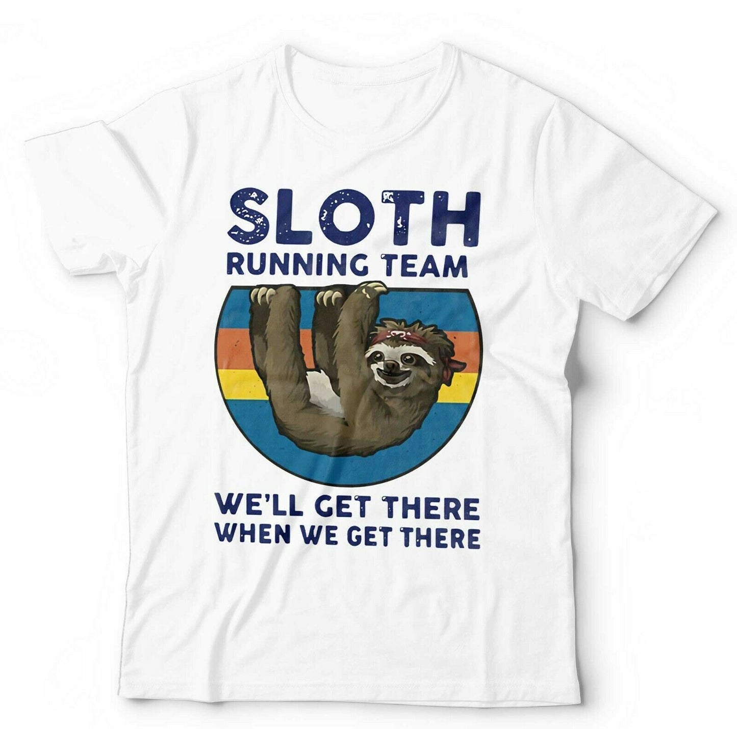 Sloth Tshirt Running Team Unisex and Kids  Funny Lazy Relax Cute Humour Work Out