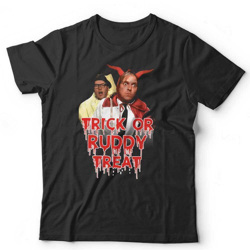 Bottom TShirt Trick Or Ruddy Treat Unisex and Kids Funny Halloween TV  Comedy