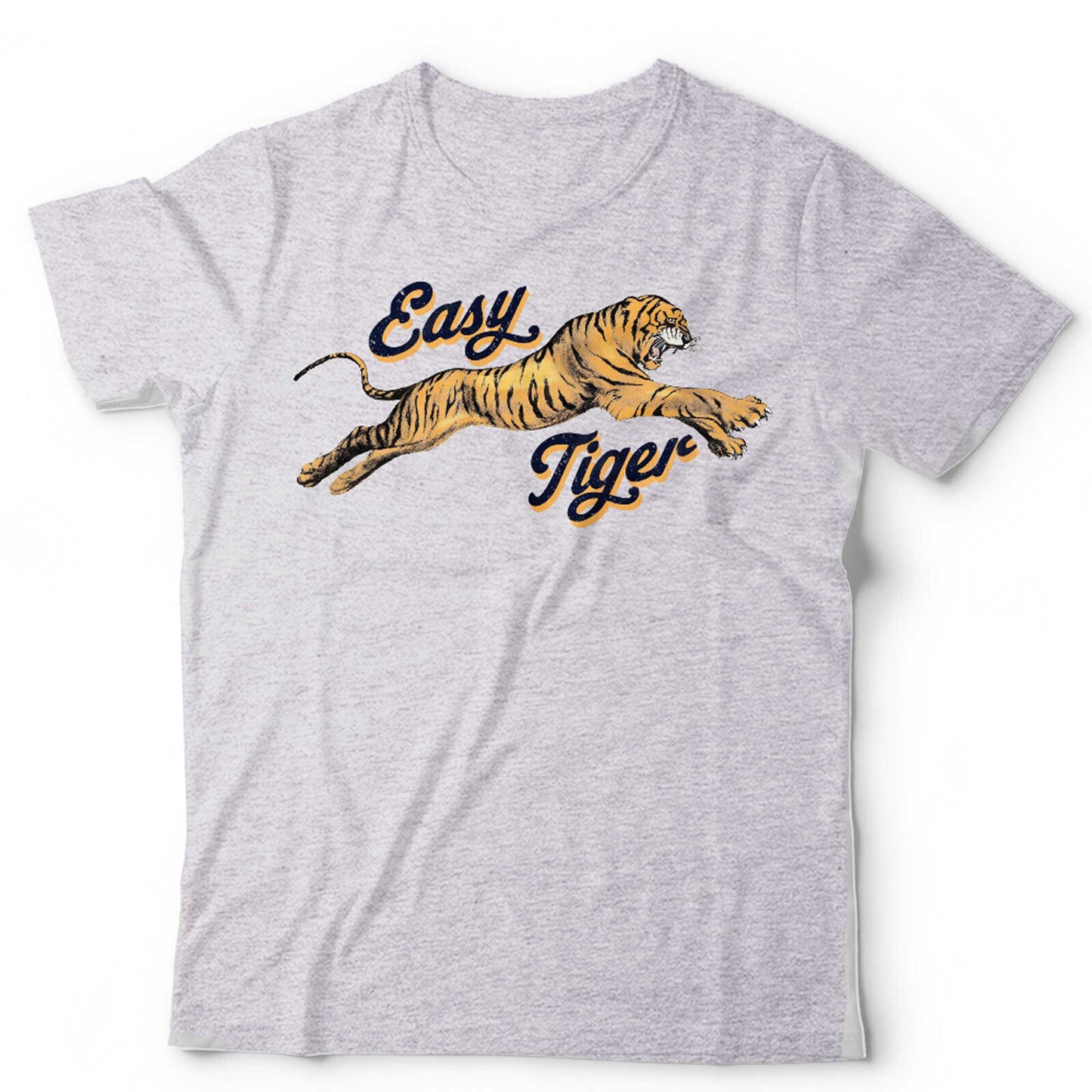 Easy Tiger T Shirt Retro Unisex and Kids Vintage Trendy Hippster Old School Trad