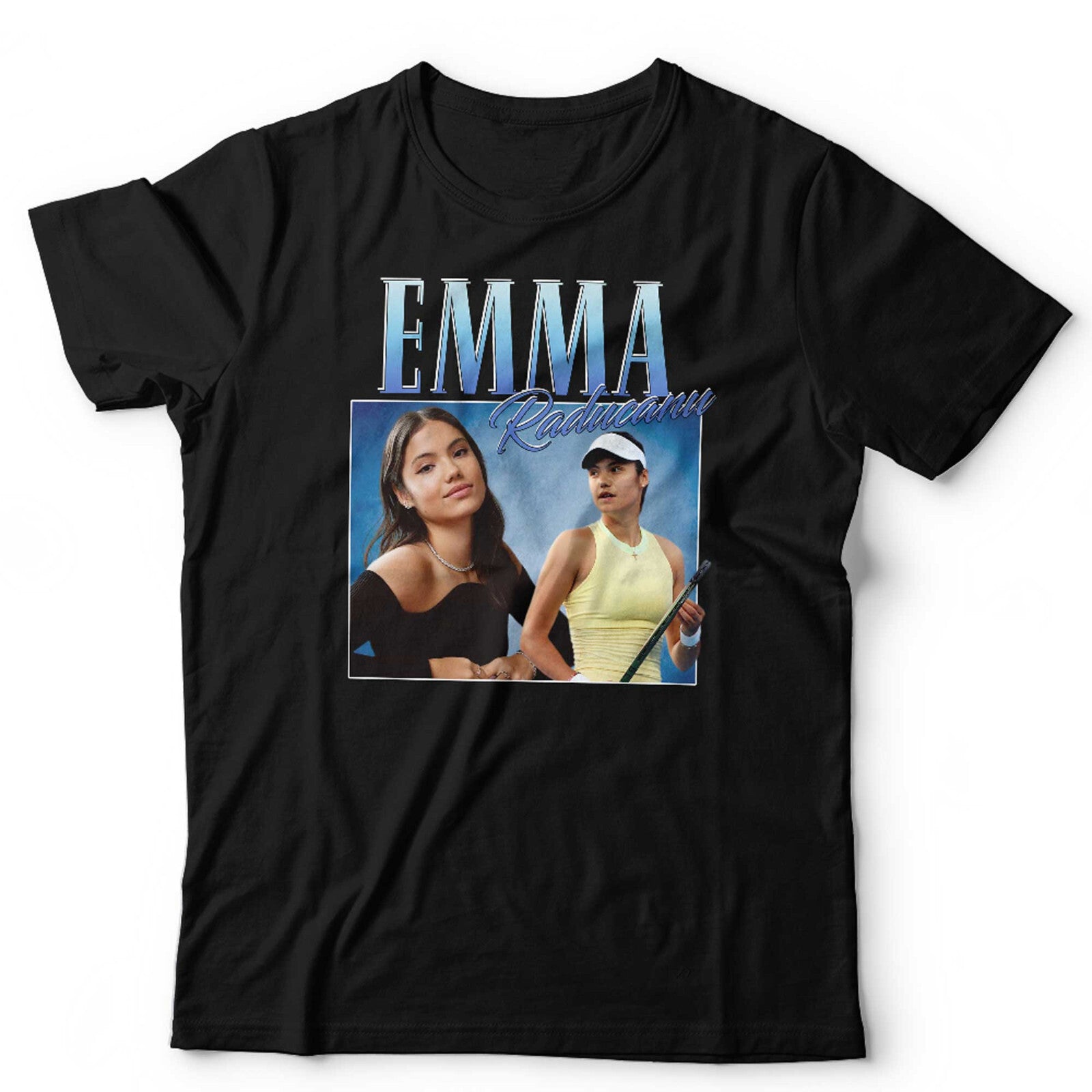 Emma Raducanu T Shirt Appreciation Unisex Throwback Homage Tennis Wimbledon