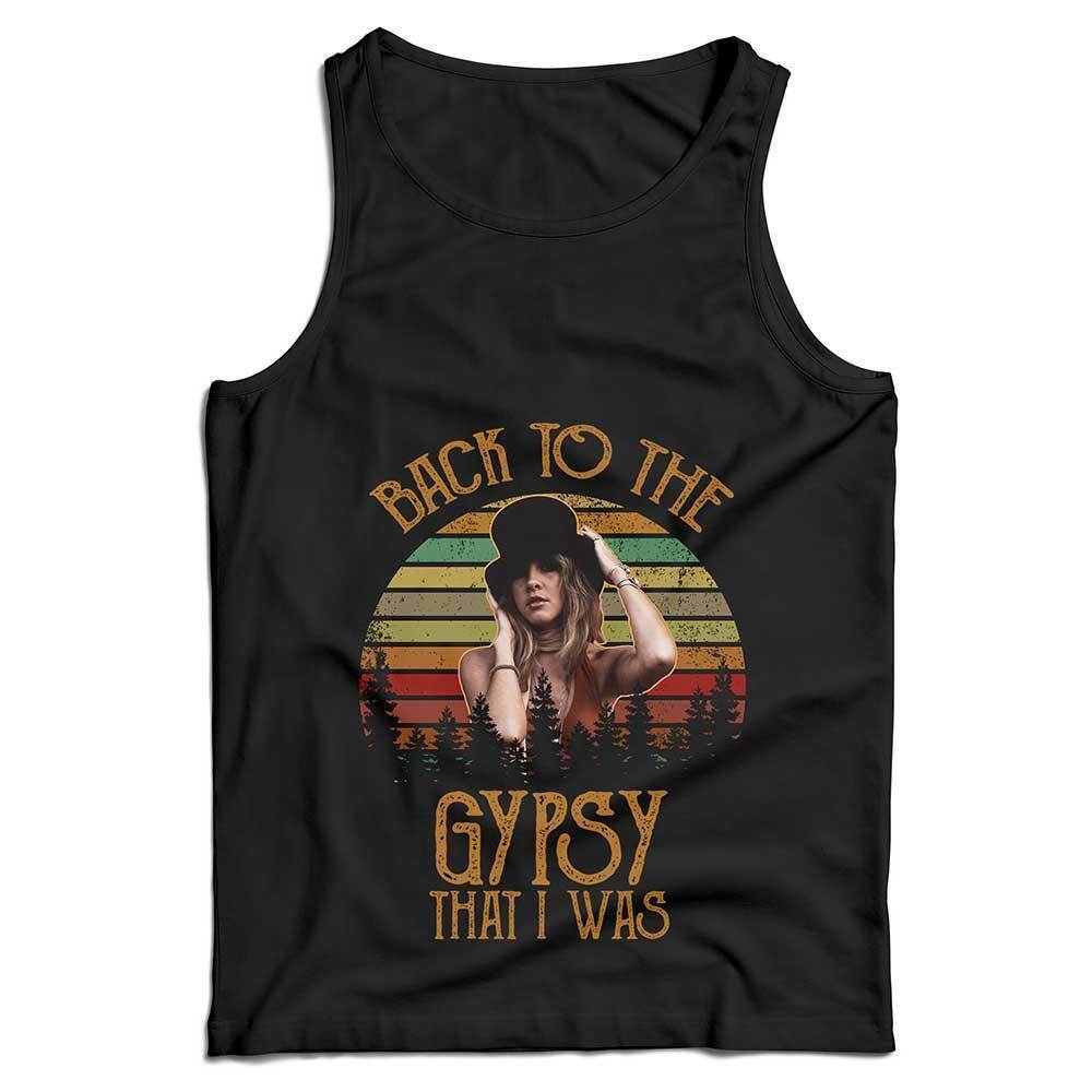 Stevie Nicks Ladies Vest Tank Back To The Gypsy Top Retro Vintage