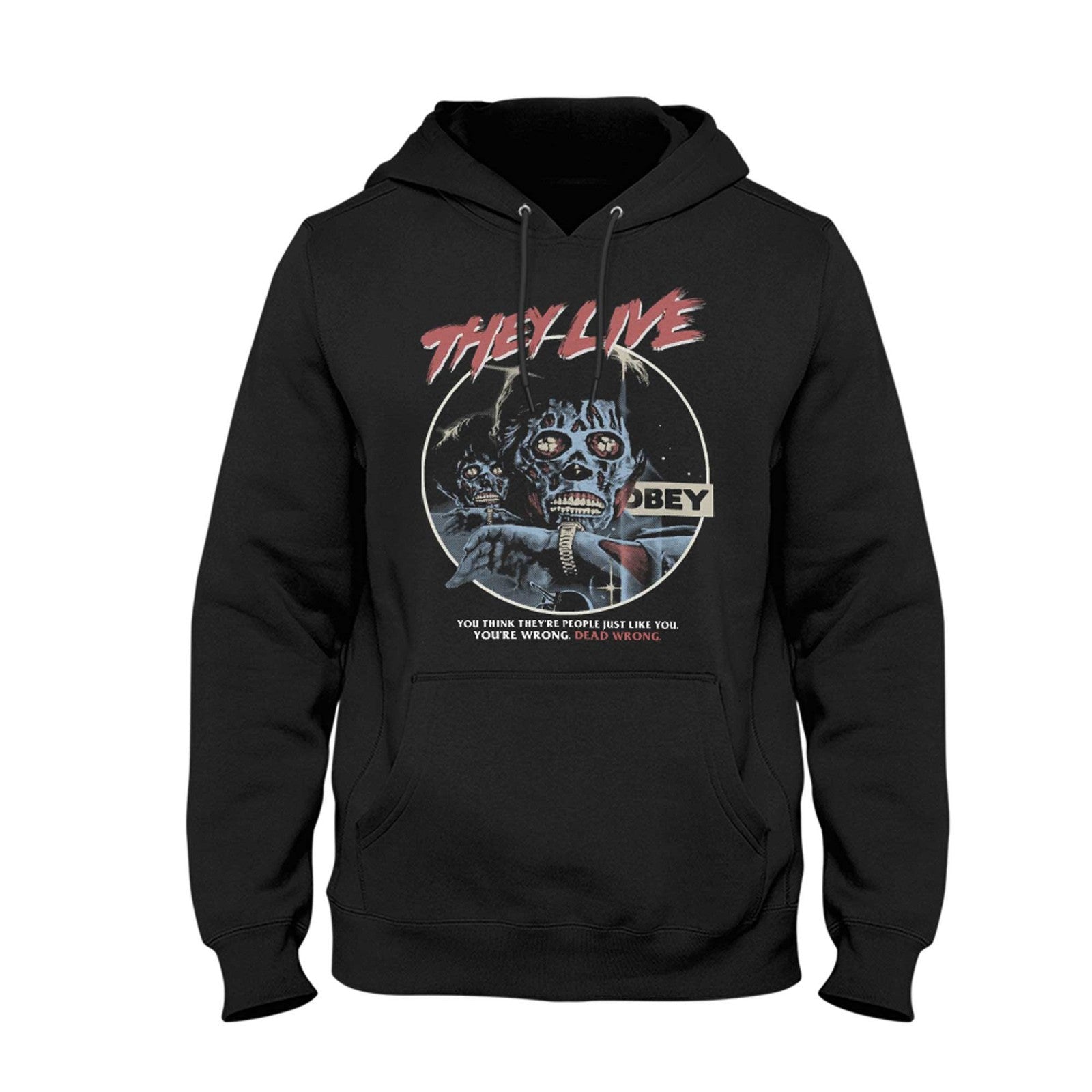 They Live Hoodie Retro Design 80s Movie Horror Sci Fi Roddy Piper Carpenter