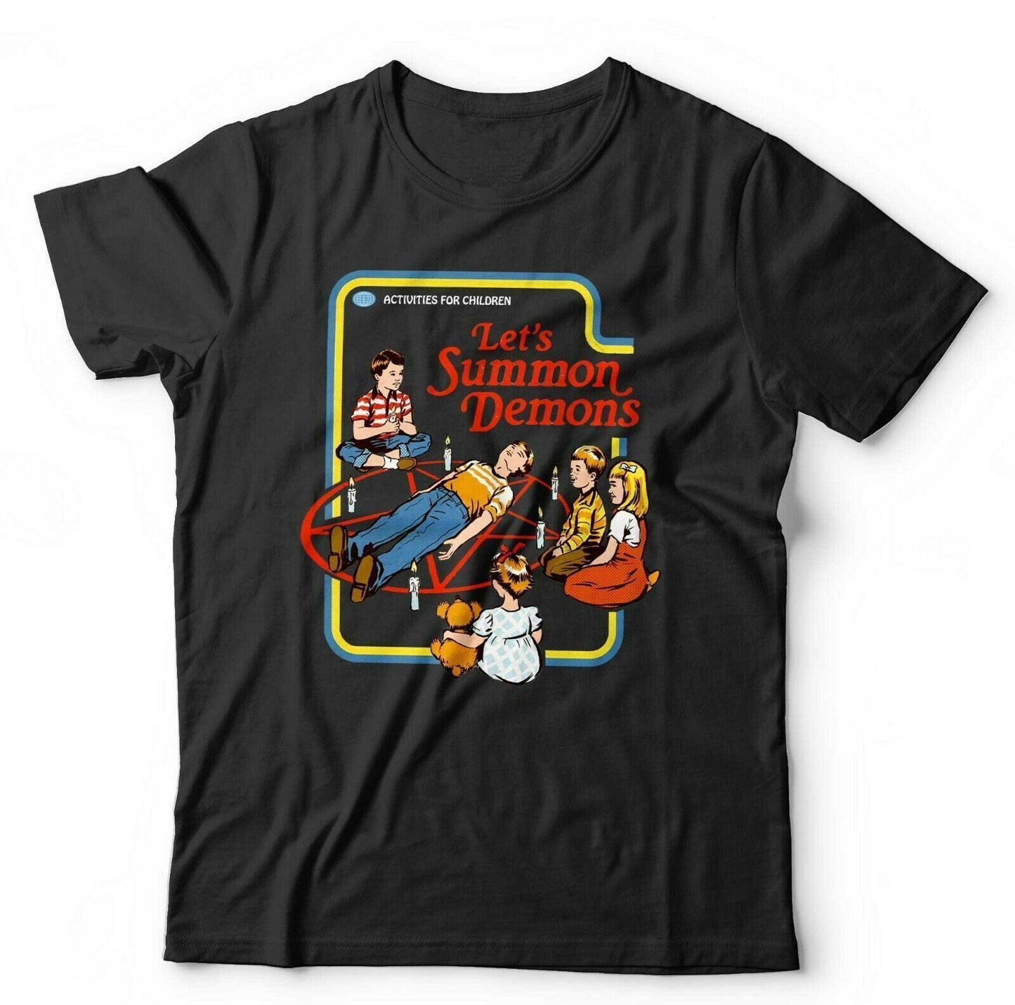 Lets Summon Demons Tshirt Unisex and Kids  Funny Cartoon Retro Vintage