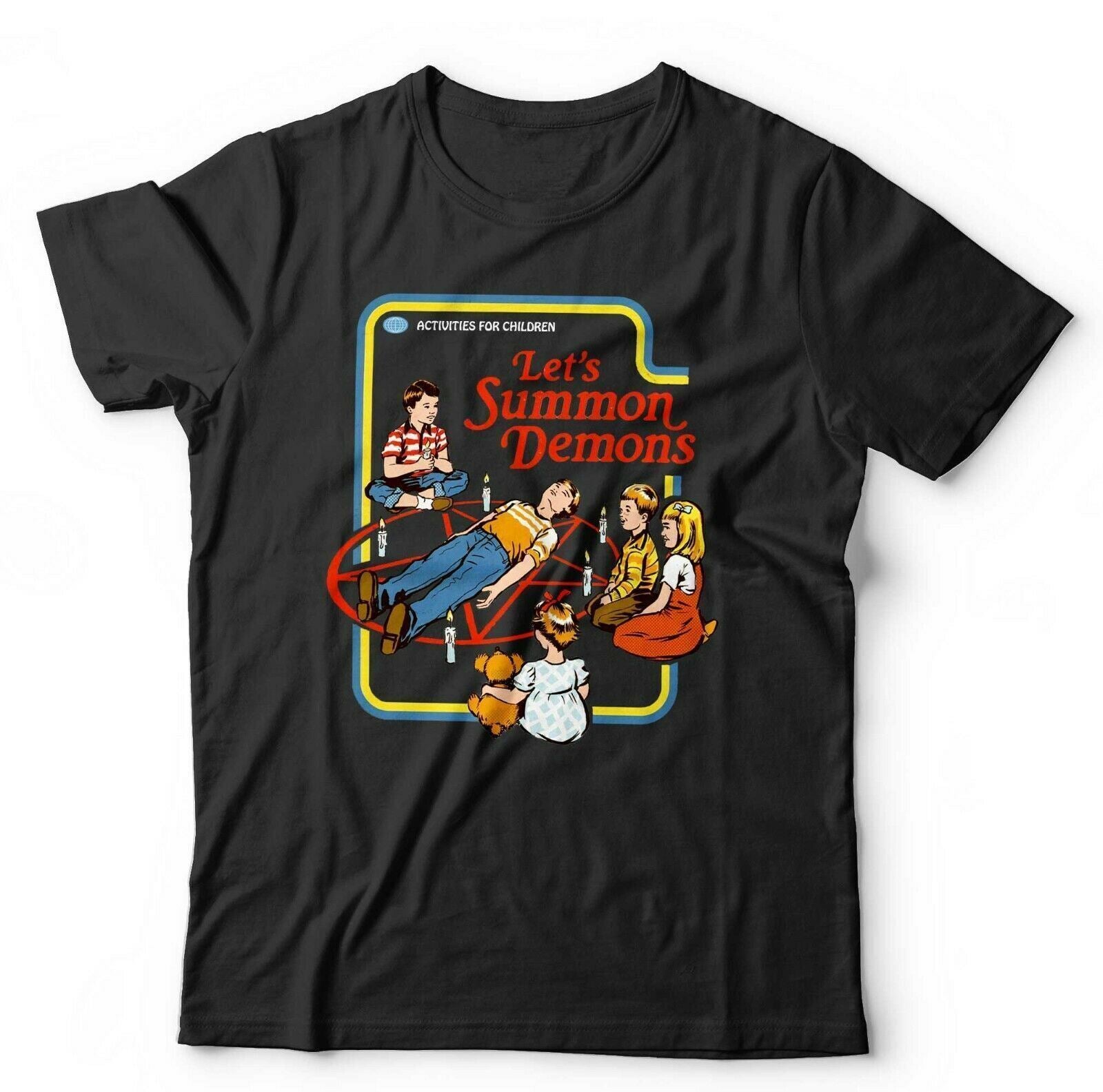 Lets Summon Demons Tshirt Unisex and Kids  Funny Cartoon Retro Vintage
