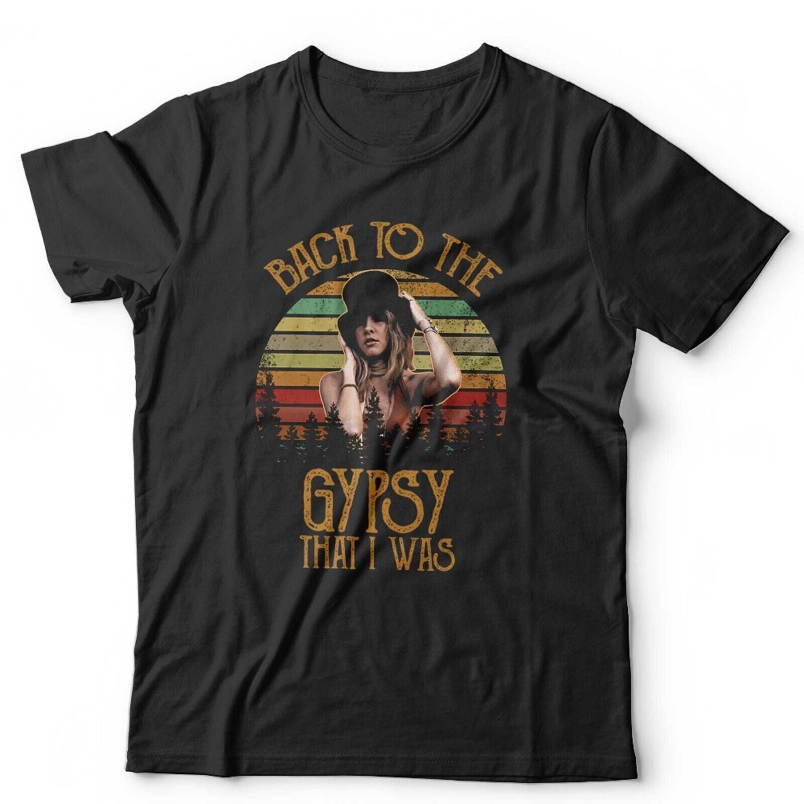 Stevie Nicks Tshirt Back To The Gypsy That I Was Unisex and Kids Retro Lyrics