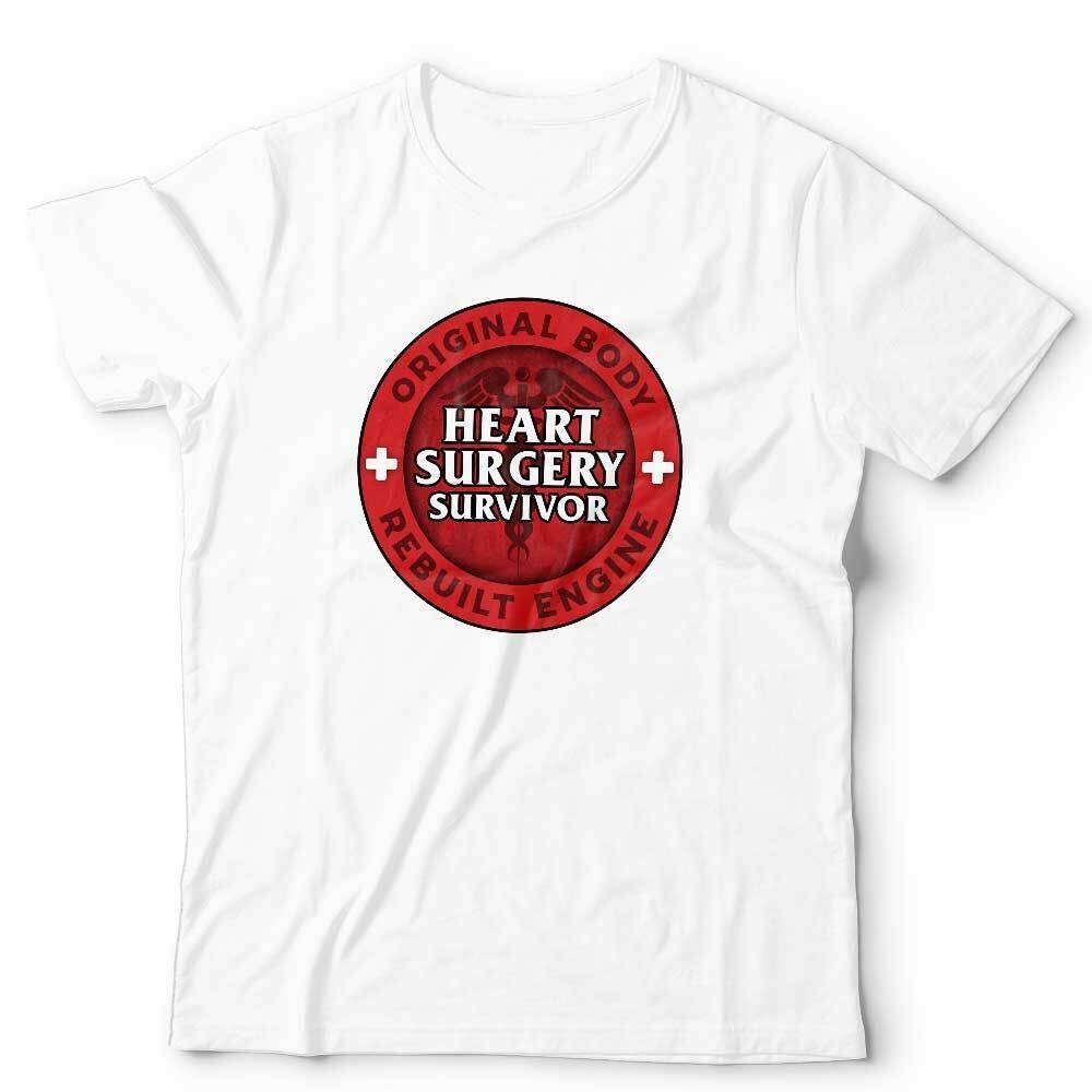 Heart Surgery TShirt Survivor Unisex Bypass Operation Open Heart Attack Funny