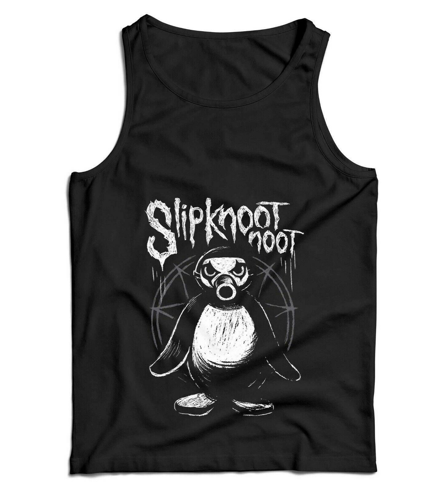 Slipknoot Noot Ladies Vest Tank Top Metal Rock Gothic Parody Music Pingu
