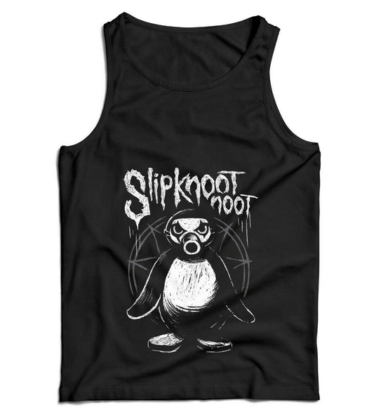 Slipknoot Noot Ladies Vest Tank Top Metal Rock Gothic Parody Music Pingu
