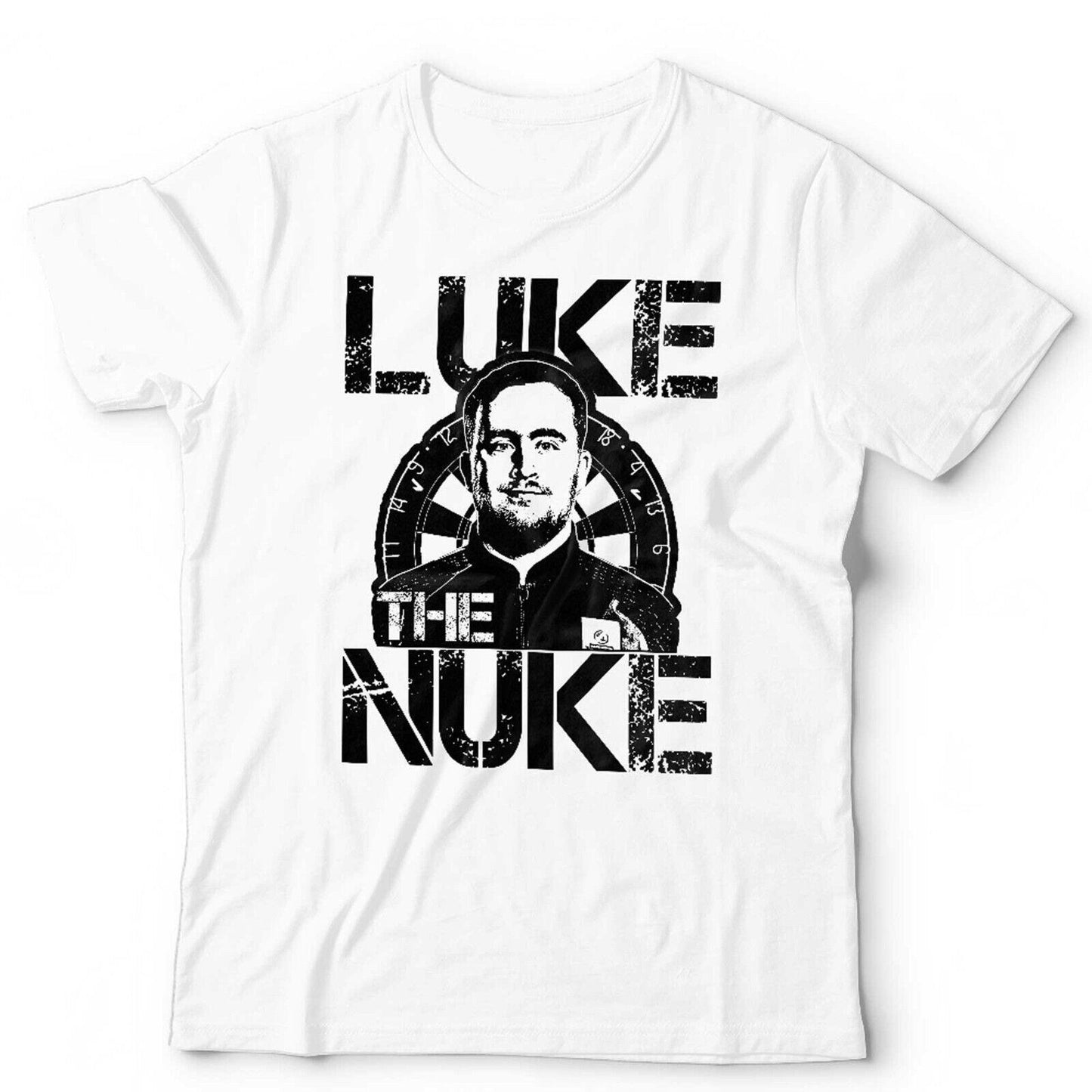 Luke Littler The Nuke TShirt Unsex Darts Champion Bullseye 180 Vintage Retro
