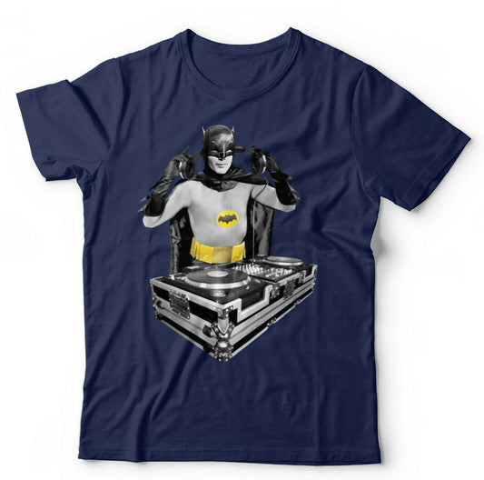 Batman DJ Tshirt Unisex and Kids  Funny Adam West Retro Music House Trance EDM