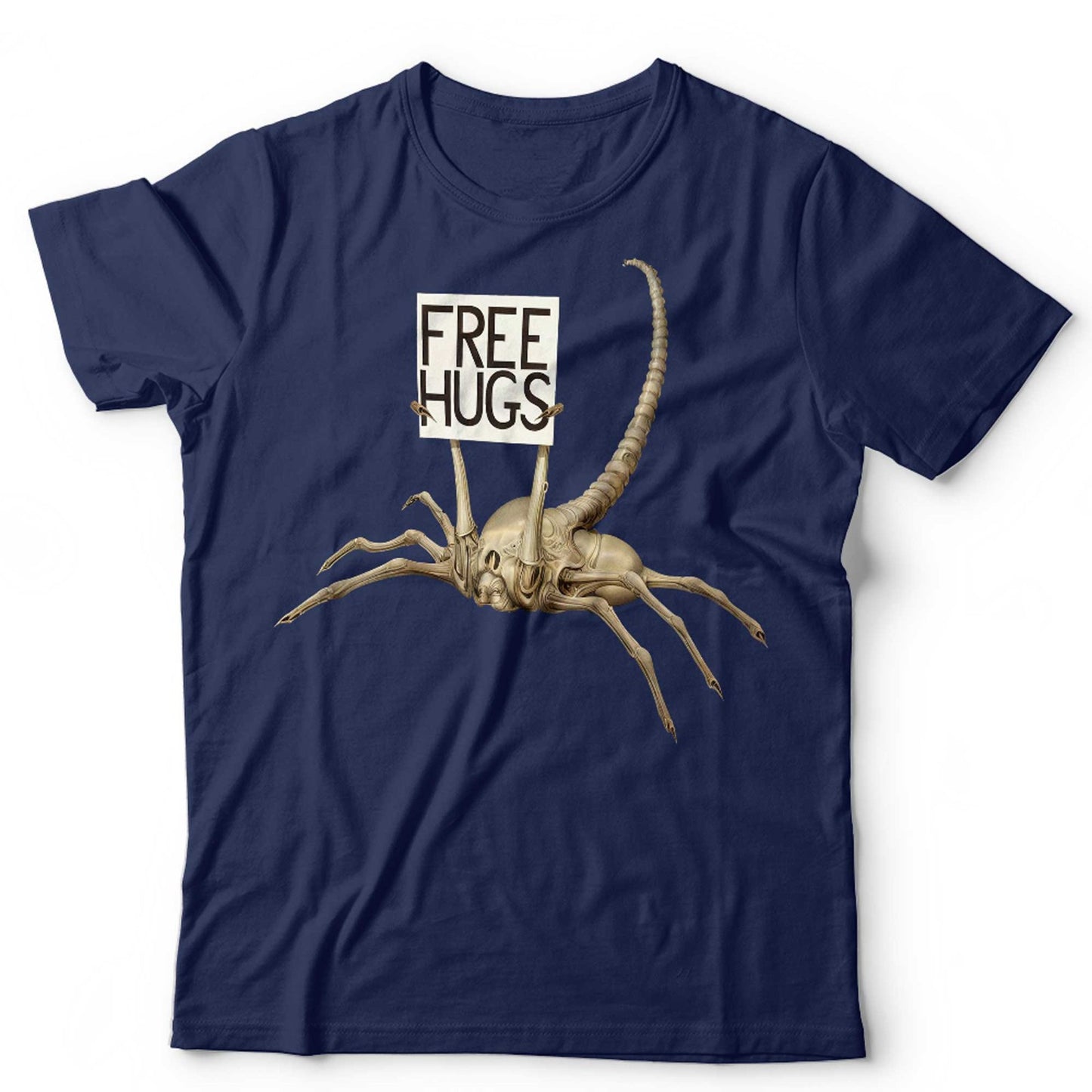 Alien Xenomorph Tshirt Funny Facehugger Free Hugs Movie Film Weyland Nostromo