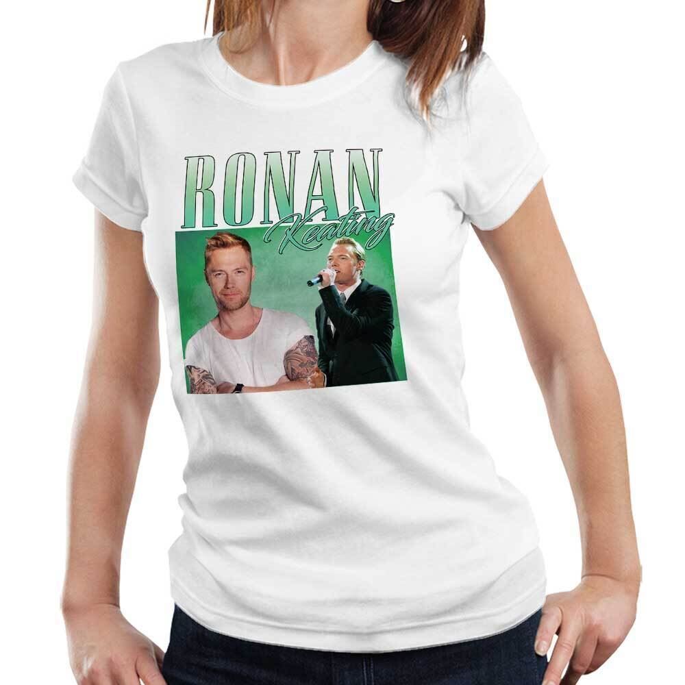 Ronan Keating Tshirt Appreciation Semi Fitted Ladies Homage Throwback Stag Hen