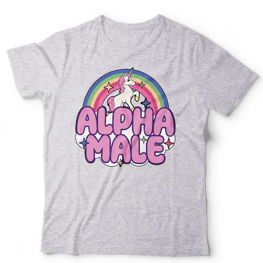 Alpha Male Tshirt Funny Fathers Day Unicorn Joke Prank Stag Do Novelty Gift