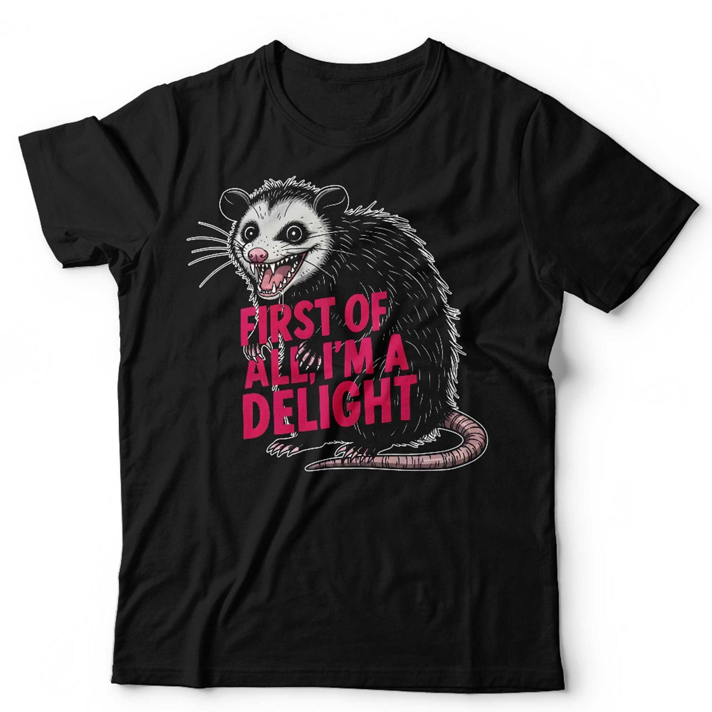 Possum TShirt Funny Opossum Tee First Of All Im A Delight Meme Unisex and Kids