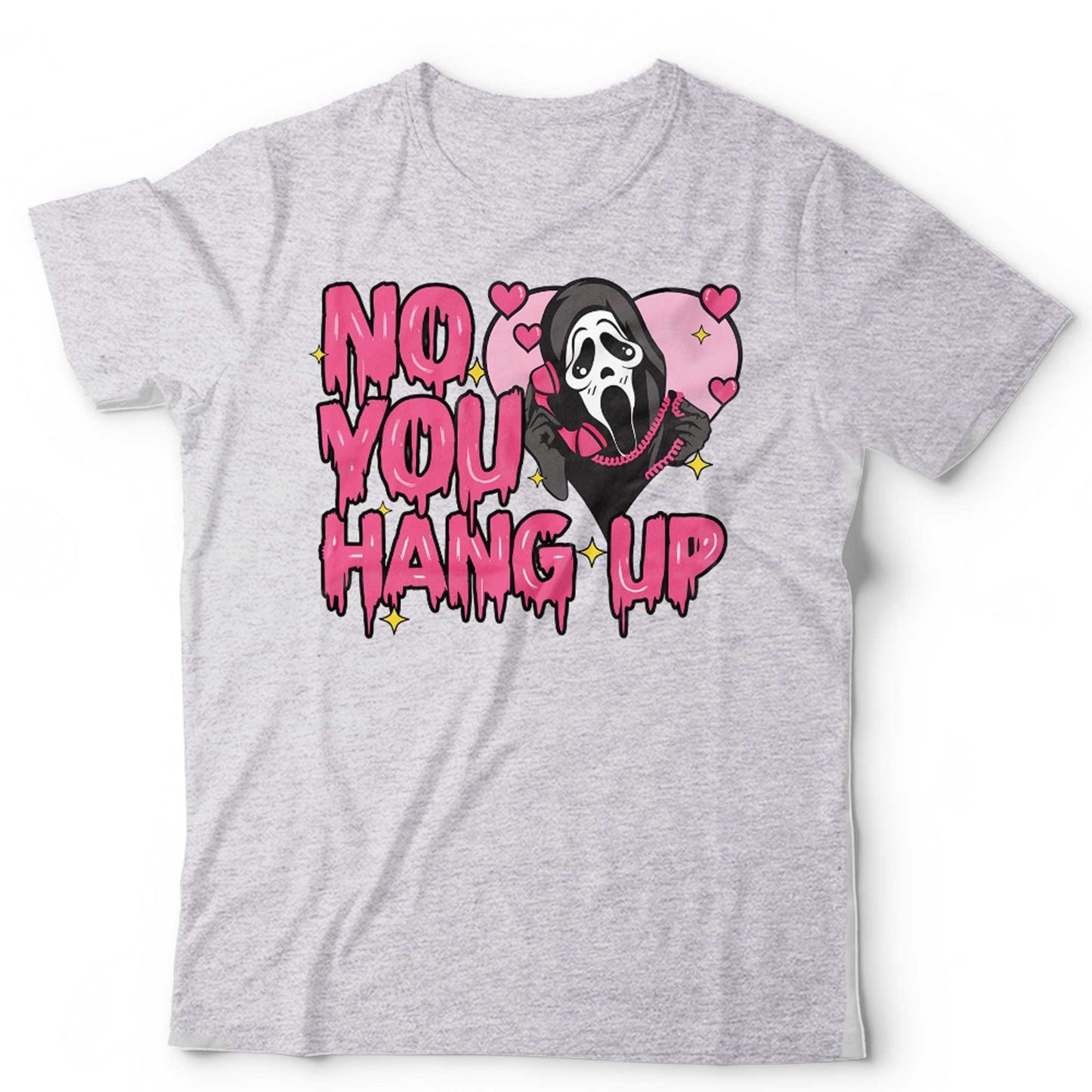 Scream Ghost Tshirt Unisex No You Hang Up Funny Horror Valentines Cult Film