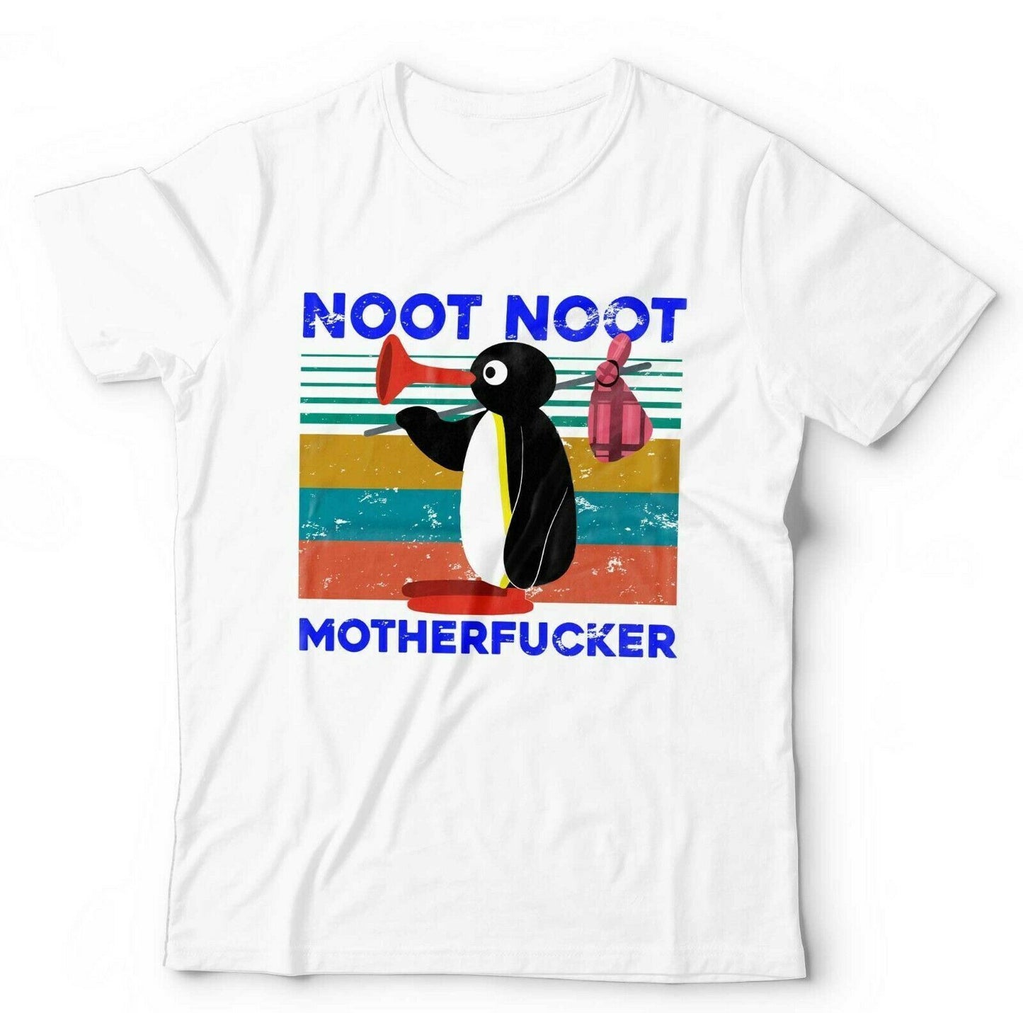 Pingu Tshirt Noot Noot Motherfcker Unisex Funny Penguin Cartoon