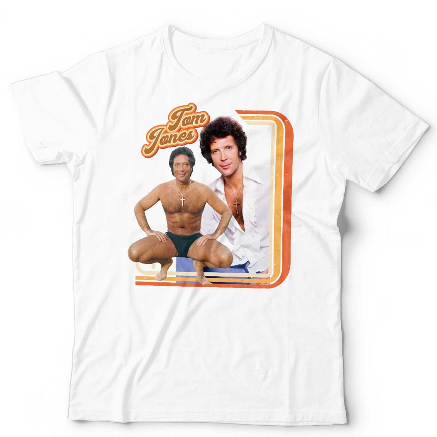 Tom Jones Tshirt 70s Retro Star Unisex and Kids Vintage Throwback Homage Macho